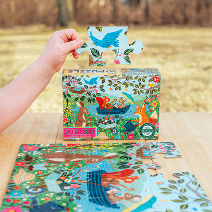 eeBoo Garden Animals 20 pc Jigsaw Puzzle - Eco-Friendly