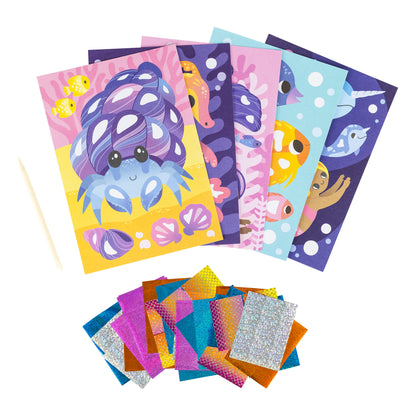 Tiger Tribe Foil Art Ocean Magic - Creative Set for Kids