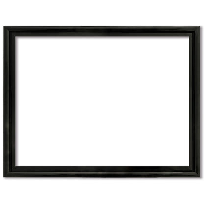 RoseArt Puzzle Frame Kit black frame with white mat board