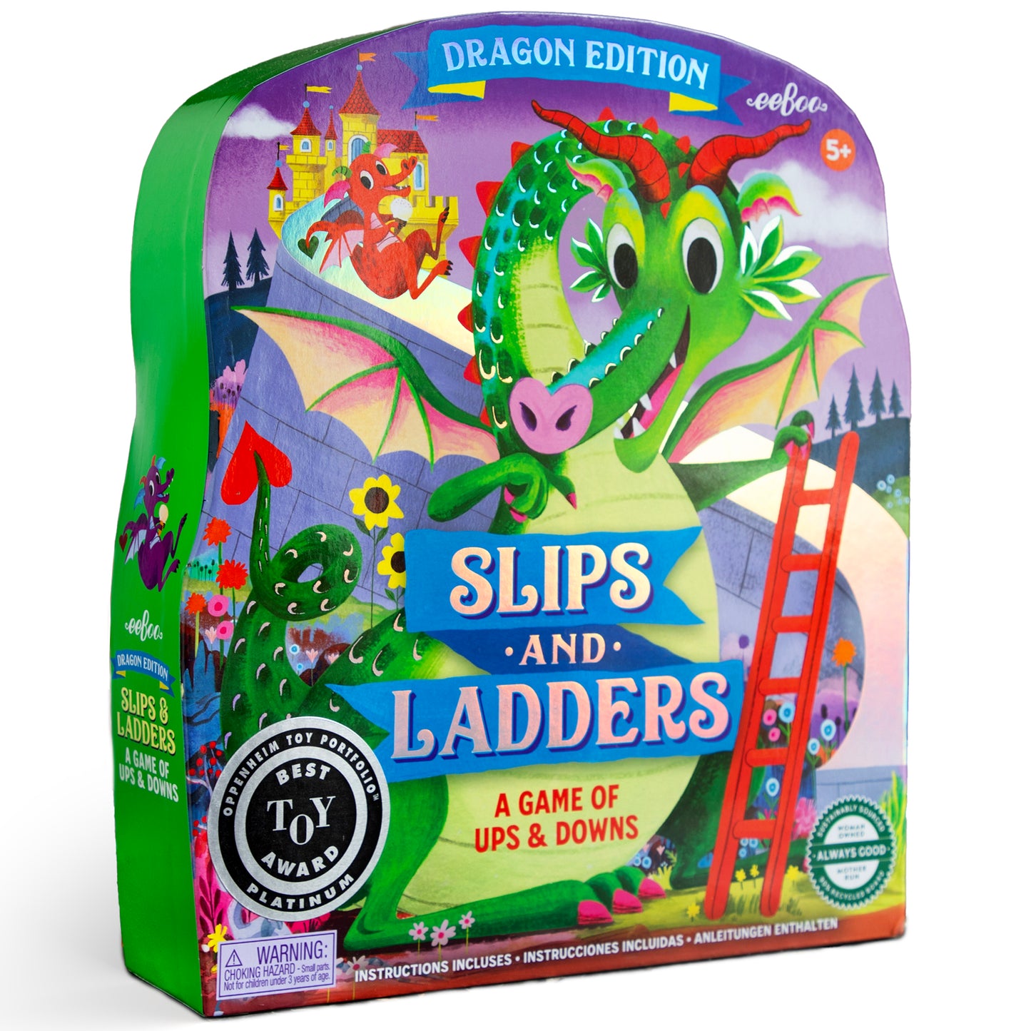 eeBoo Dragon Slips & Ladders Board Game