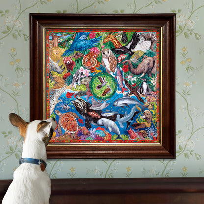 Piece&Love Wild World Endangered Species Jigsaw Puzzle - 1000 pc