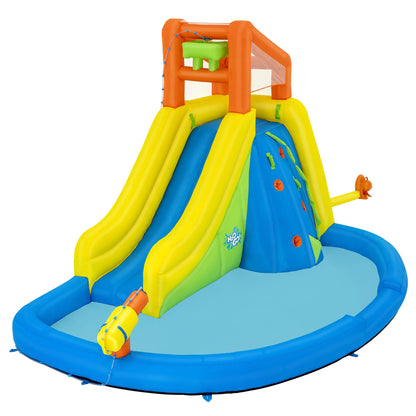 H2OGO! Mega Water Park - Mount Splashblast Inflatable Water Slide Combo