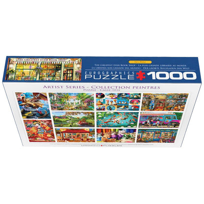 Eurographics 1000 Piece Puzzle - The Greatest Ever Book Shop, Artist Series