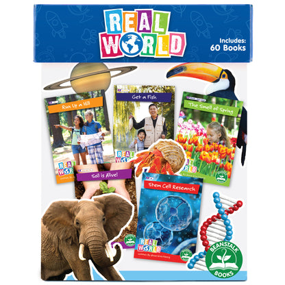 Junior Learning: Real World - Phases 2-6, 60-Book Non-Fiction Hi-Lo Decodables Set