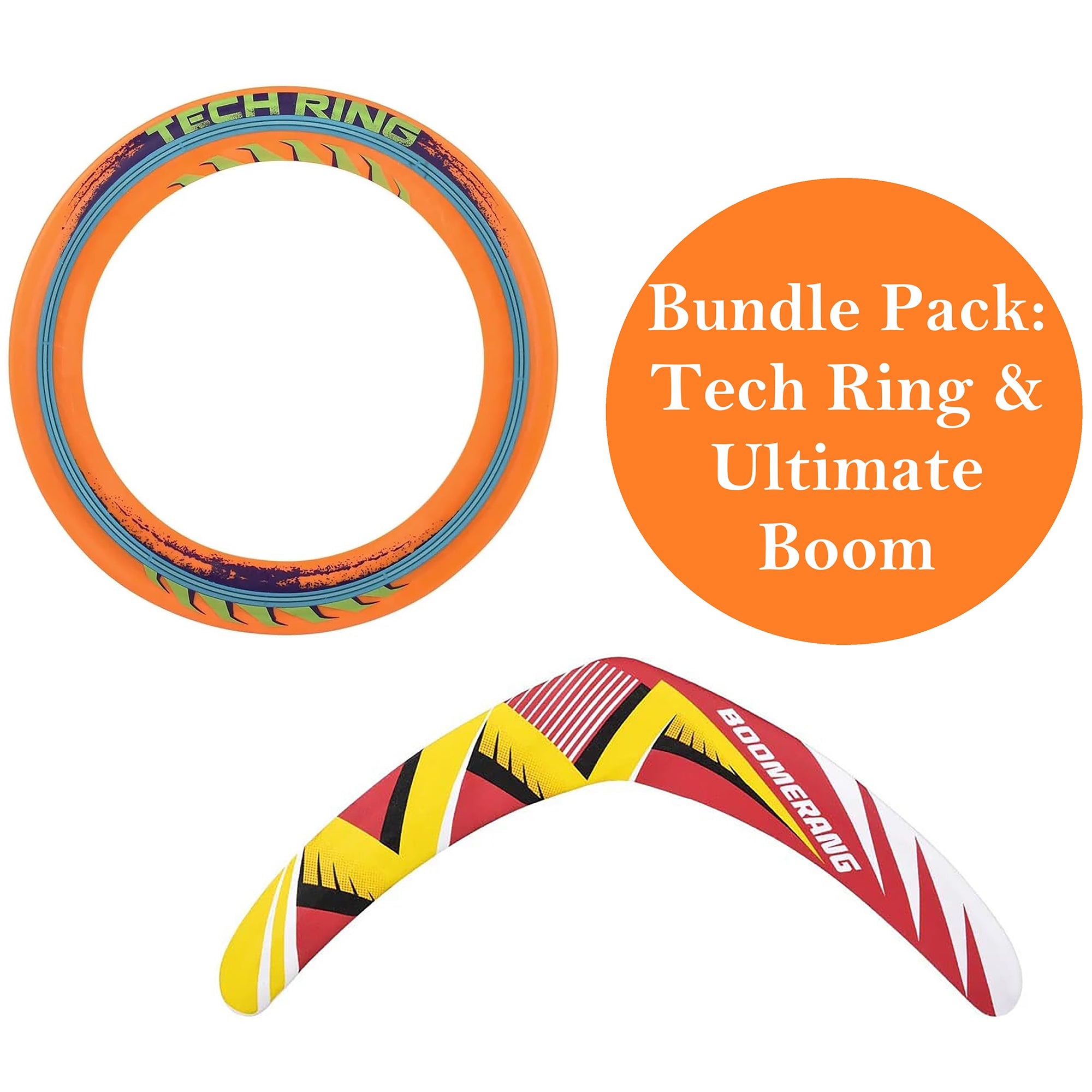 Ultimate Boomerang & Tech Ring 2-Piece Flying Toy Set – Toys