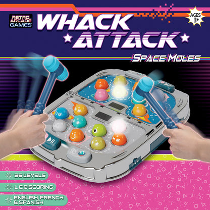 Thin Air Games Whack Attack Space Mole Tabletop Game with Lights and Sounds