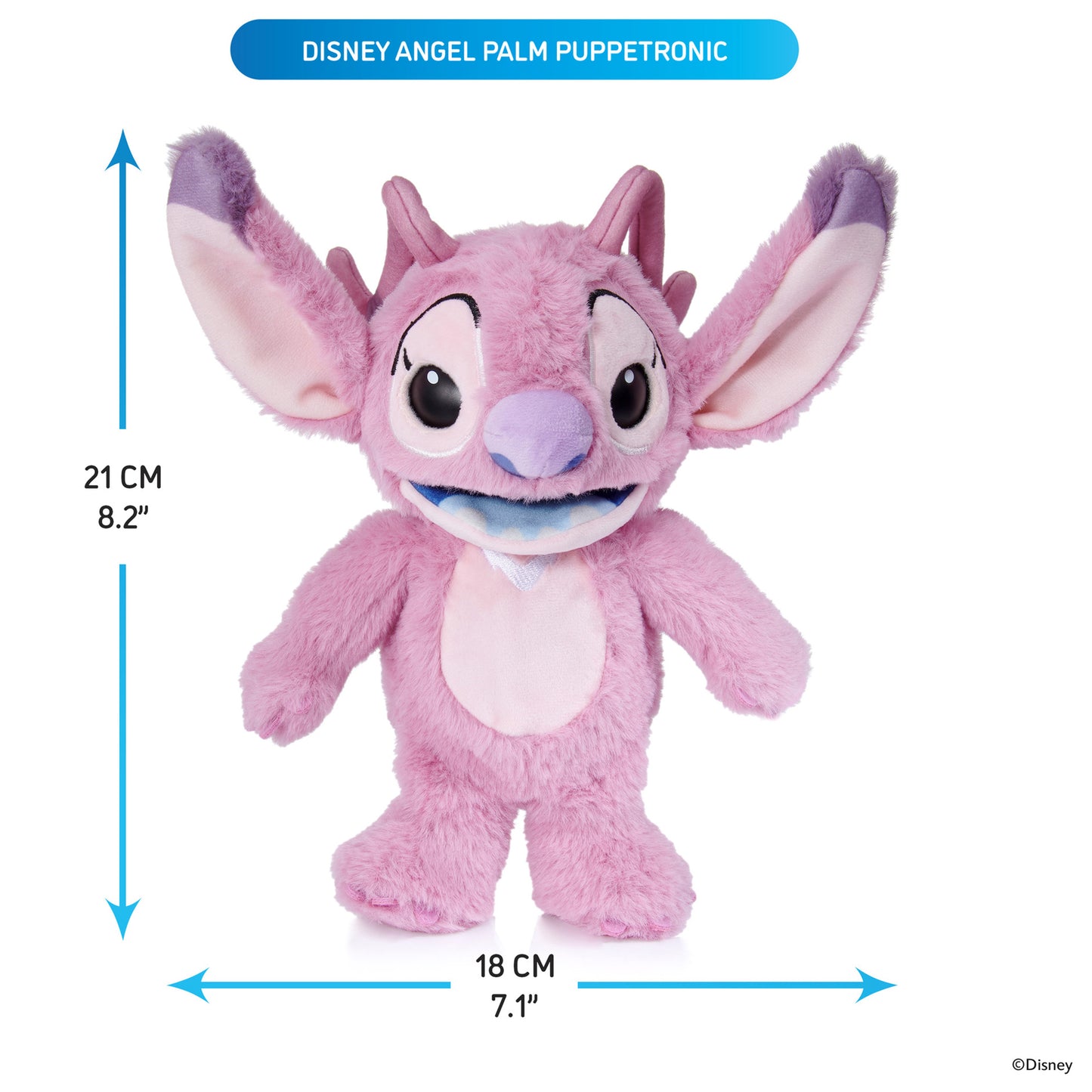 Disney Angel Palm Puppetronic pink plush toy with interactive sounds and movements