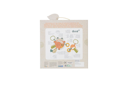 Dolce Laura Snail & Earth Activity Teether - Colorful and Interactive
