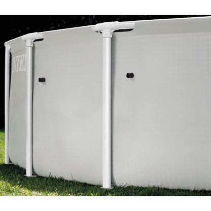 Prism Frame Premium Pool Set 12'x30" white above-ground pool with white frame