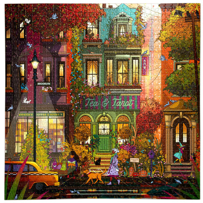 eeBoo Piece & Love Fall In Brooklyn 1000 pc Puzzle