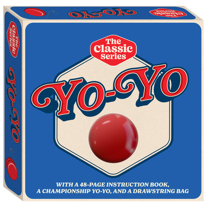 Hinkler Retro Box Learn Yoyo Classic Series red ball with instruction book