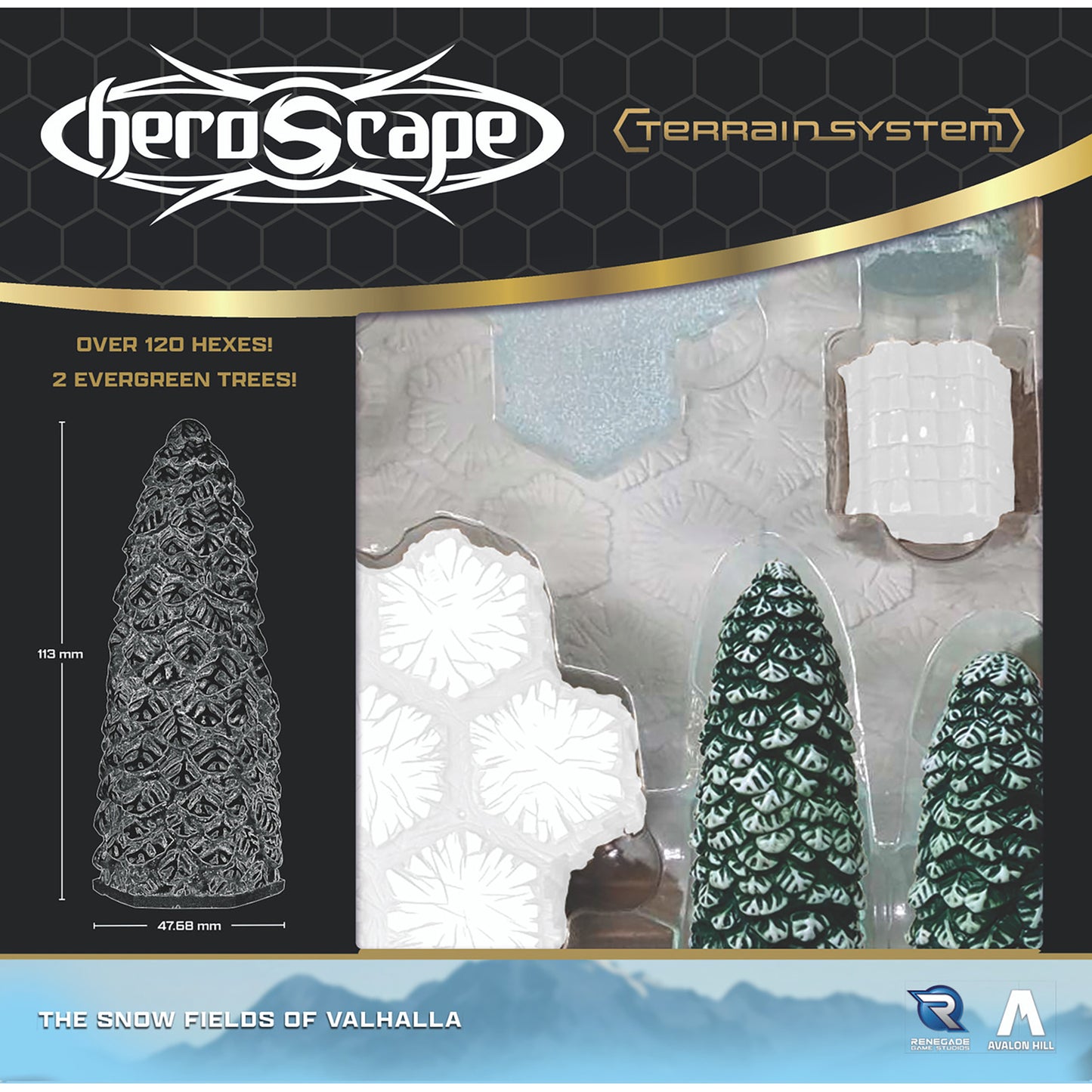 Renegade Games Heroscape Snow Fields of Valhalla Terrain Expansion Set