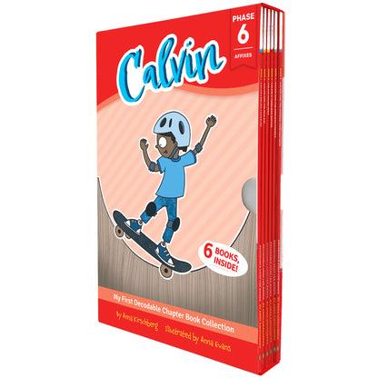 Calvin Decodable Chapter Book Set - 6 Illustrated Books
