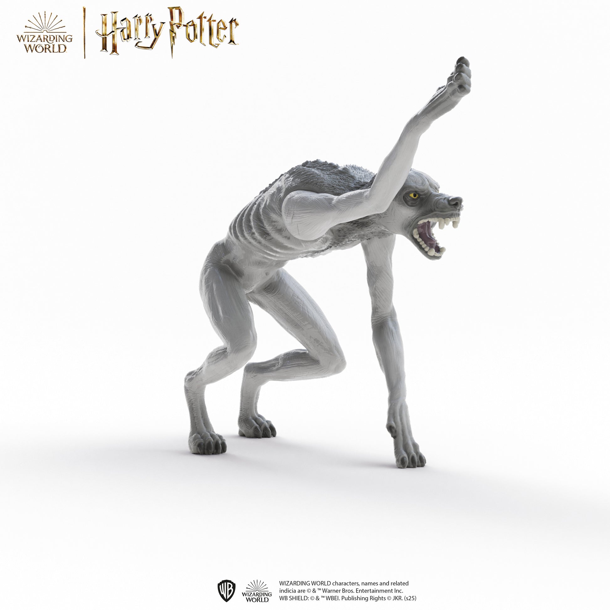 Wizarding World Werewolf vs Animagus grey werewolf figure with poseable limbs