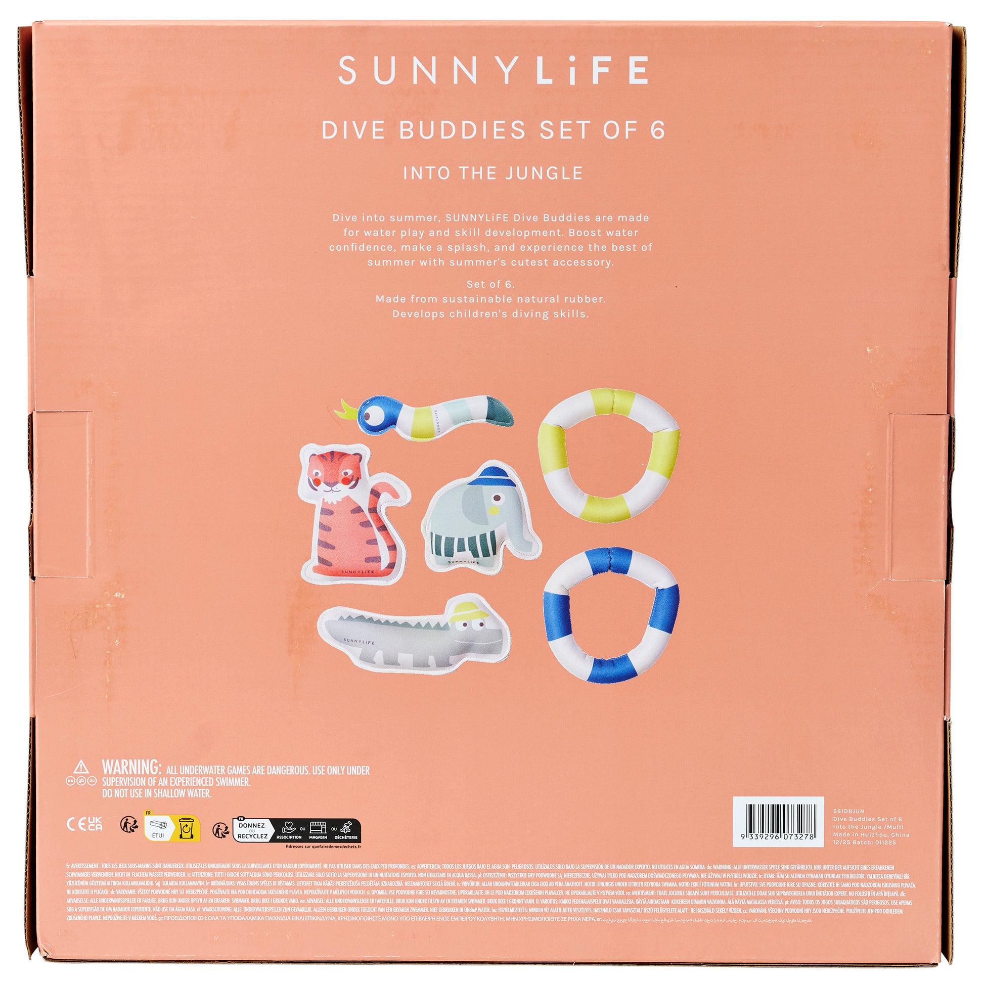 toys r us summer infant SUNNYLiFE Into the Jungle Dive Buddies 6-Piece Set