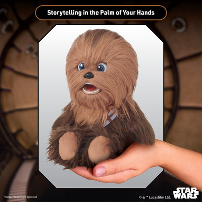 Star Wars Chewbacca Palm Puppetronic interactive puppet held in palm of hand