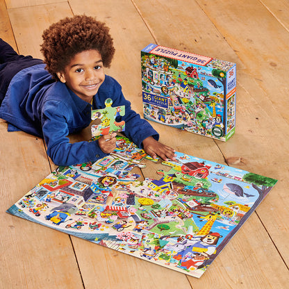 Friendly Town Giant Jigsaw Puzzle - 36 Pieces