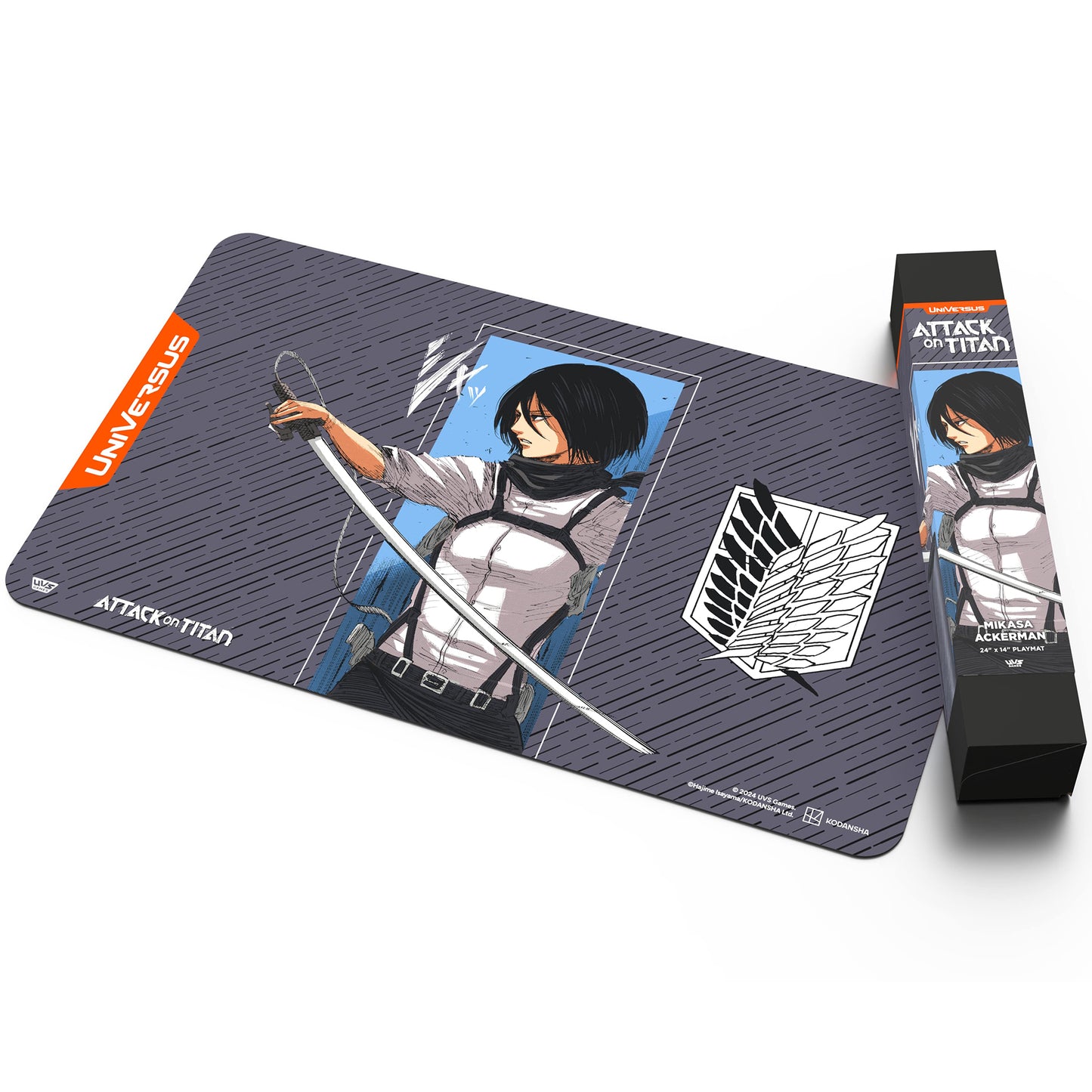 UniVersus Attack on Titan Mikasa Ackerman Premium Playmat