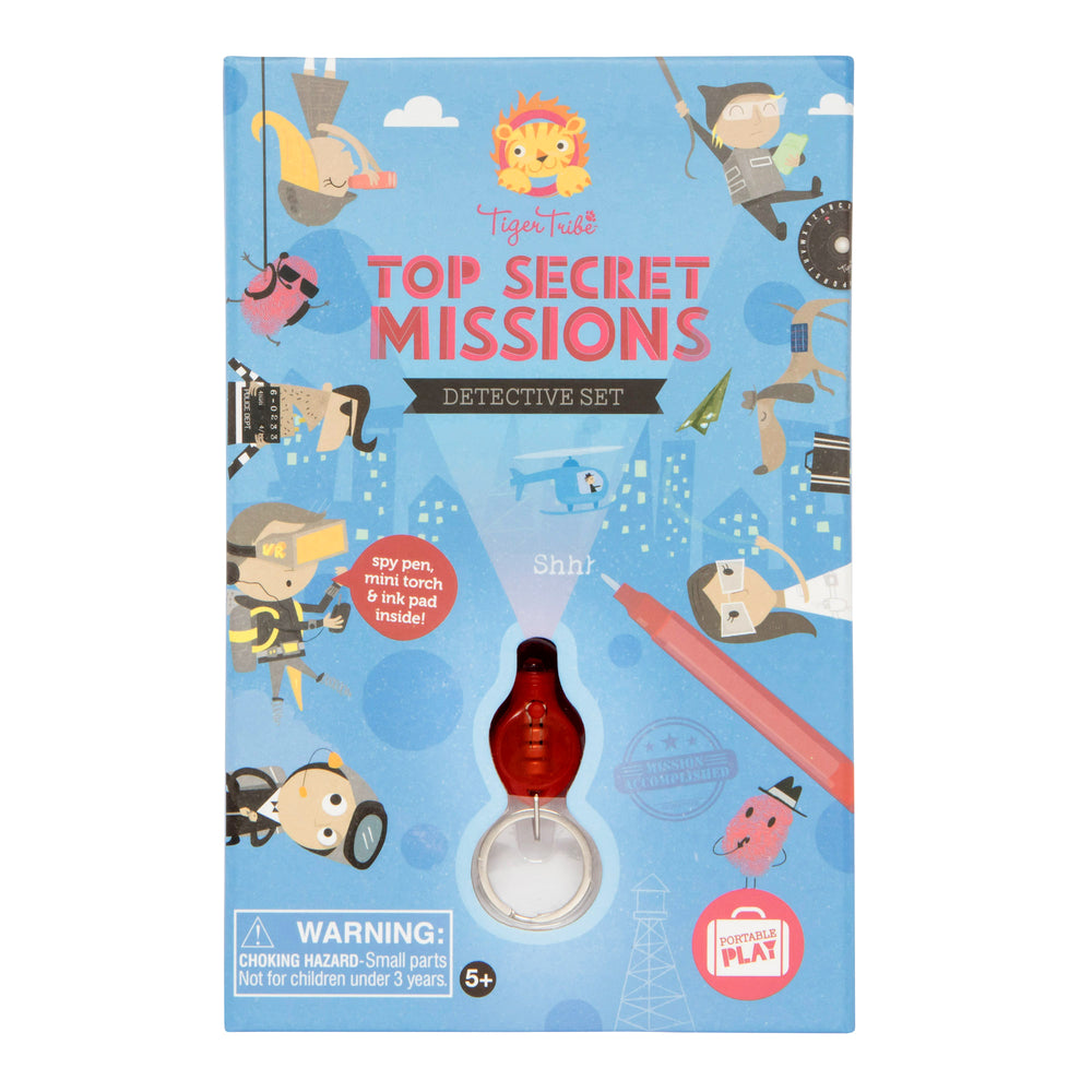 Tiger Tribe 48 Piece Top Secret Missions Detective Set - Spy Adventure for Kids