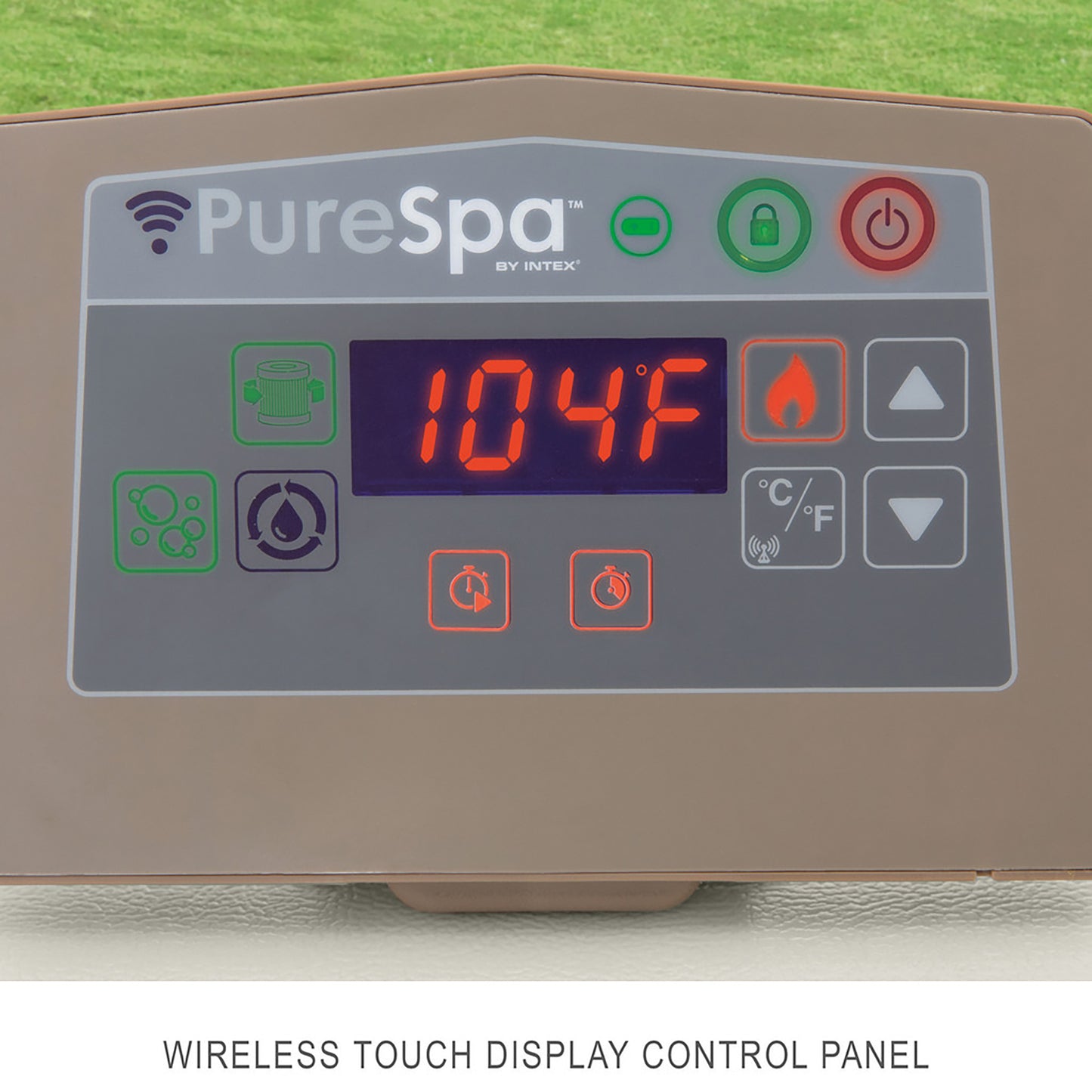 Intex PureSpa Chevron Deluxe 6-Person Inflatable Hot Tub - 77" Square with Jets