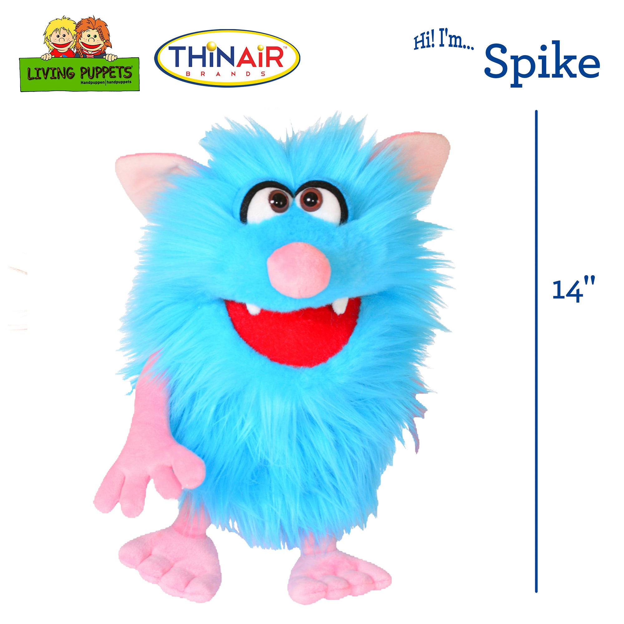 Living Puppets Hand-Made Spike the Blue Monster - 14