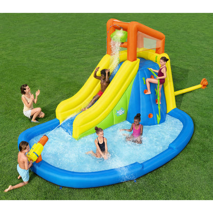 H2OGO! Mega Water Park - Mount Splashblast Inflatable Water Slide Combo