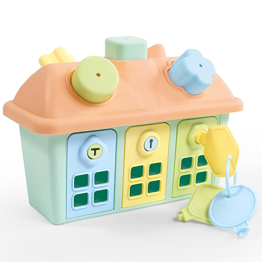 Dolu Sweet Cottage Shape Sorter - 9pc Play Toy for Toddlers 12mo+