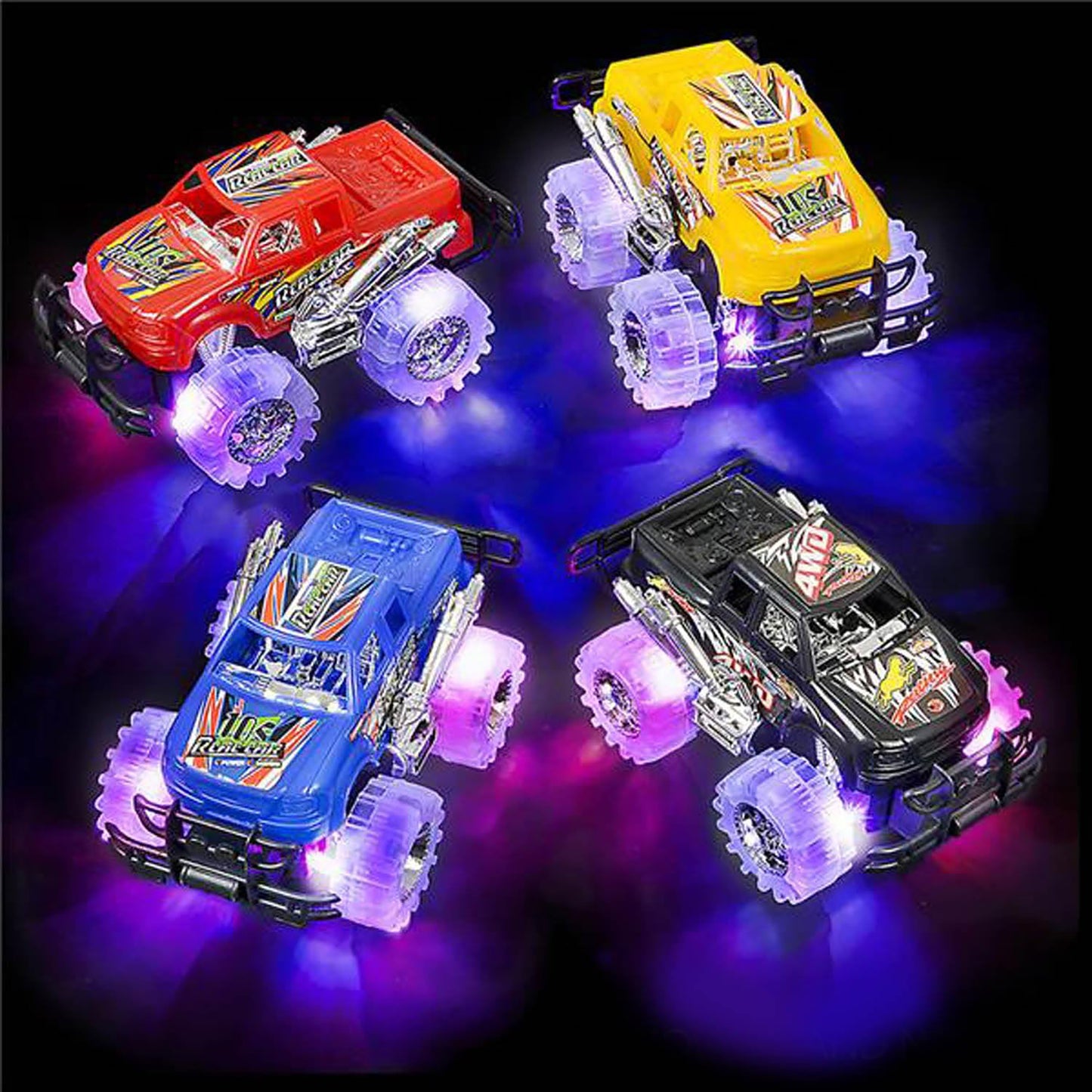 Brilliant Blaze Light-Up Monster Truck Set - 4pc