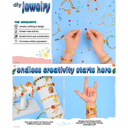 Disney Moana 2 Tropical Tide Jewelry Kit with colorful beads and charms for DIY bracelet making