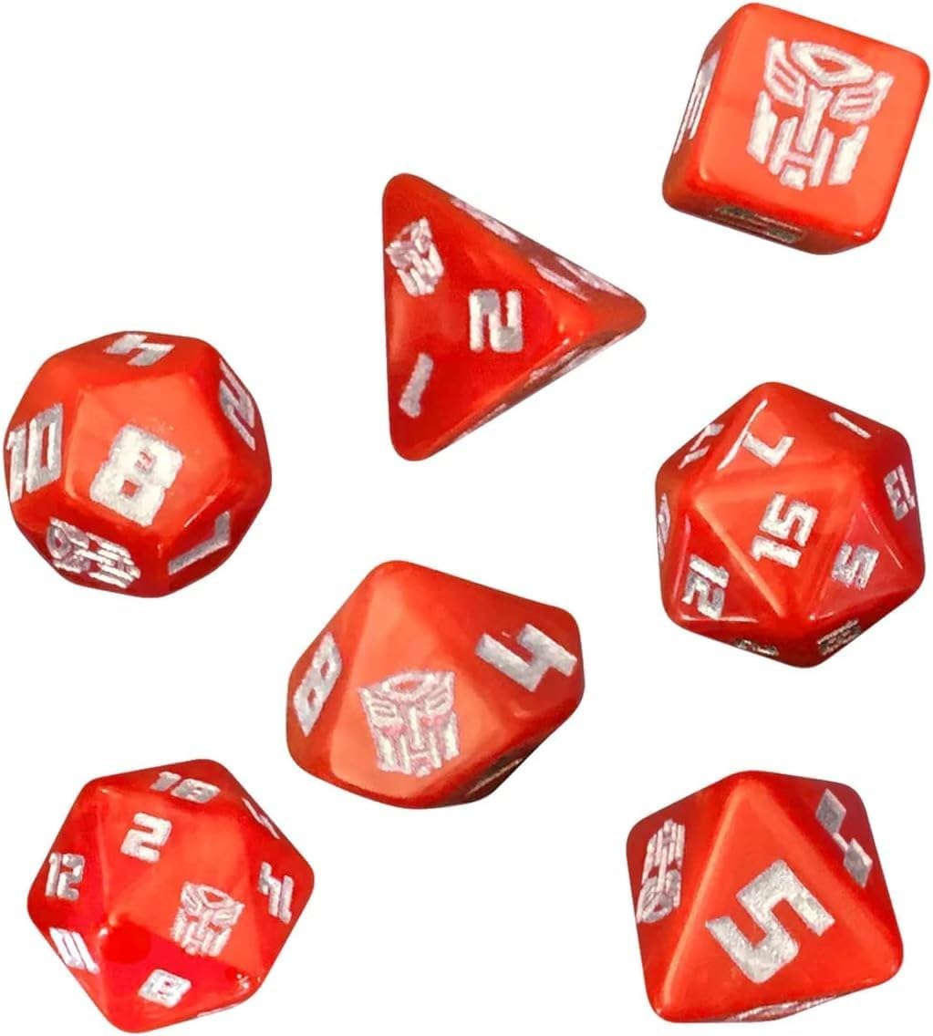 Transformers Essence20 8-Piece RPG Dice Set - Autobot Edition