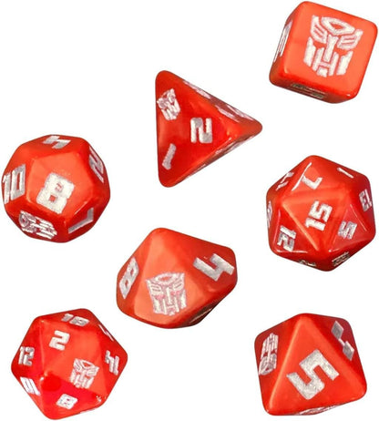 Transformers Essence20 8-Piece RPG Dice Set - Autobot Edition
