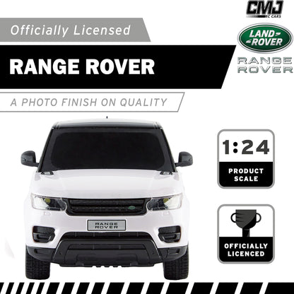 CMJ RC Range Rover Sport 1:24 – Wit, LED-koplampen, 2.4GHz, Veerophanging, 8-10 Km/u, Klaar Om Te Rijden