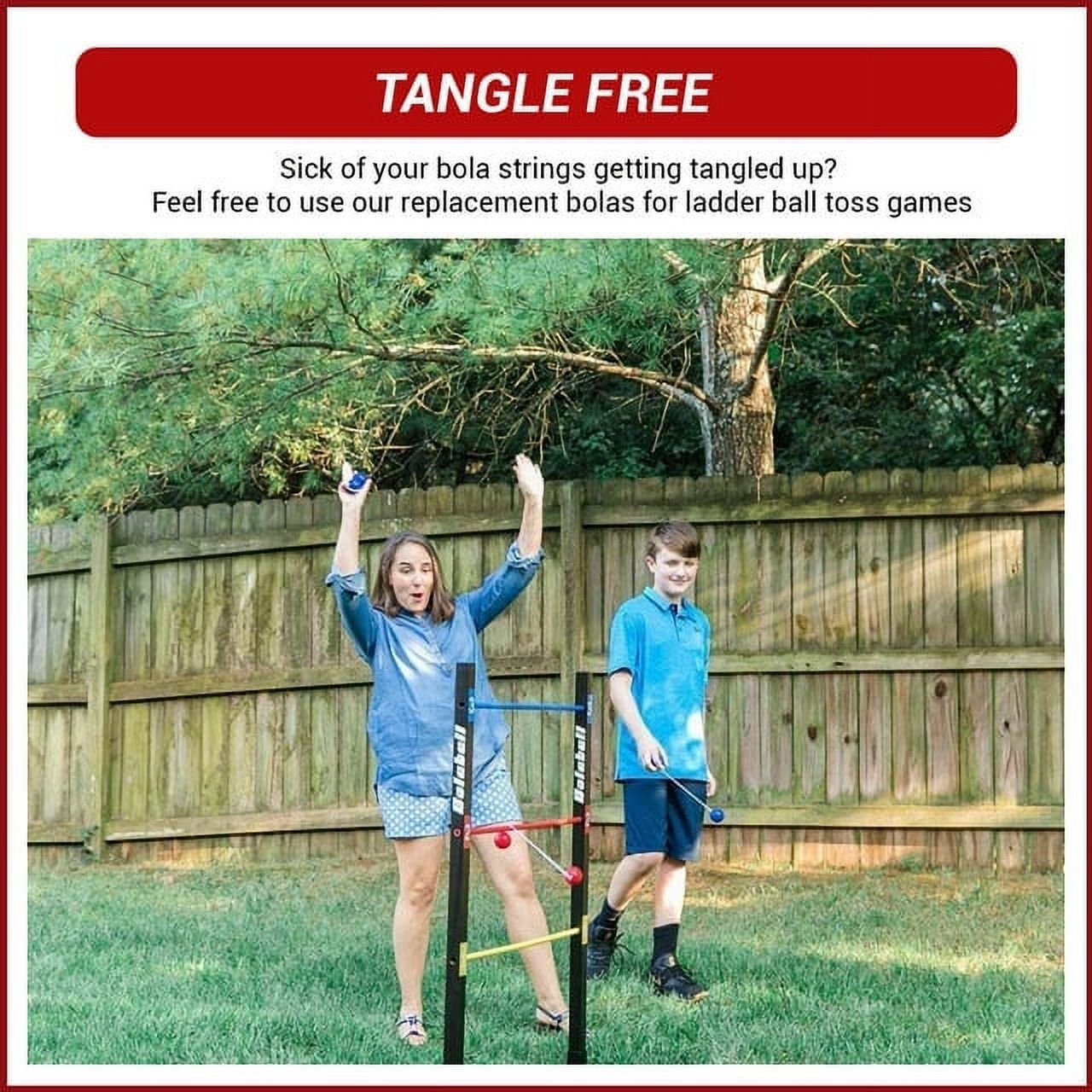 Bolaball Vibrant Red Accessory Pack for Ultimate Backyard Fun