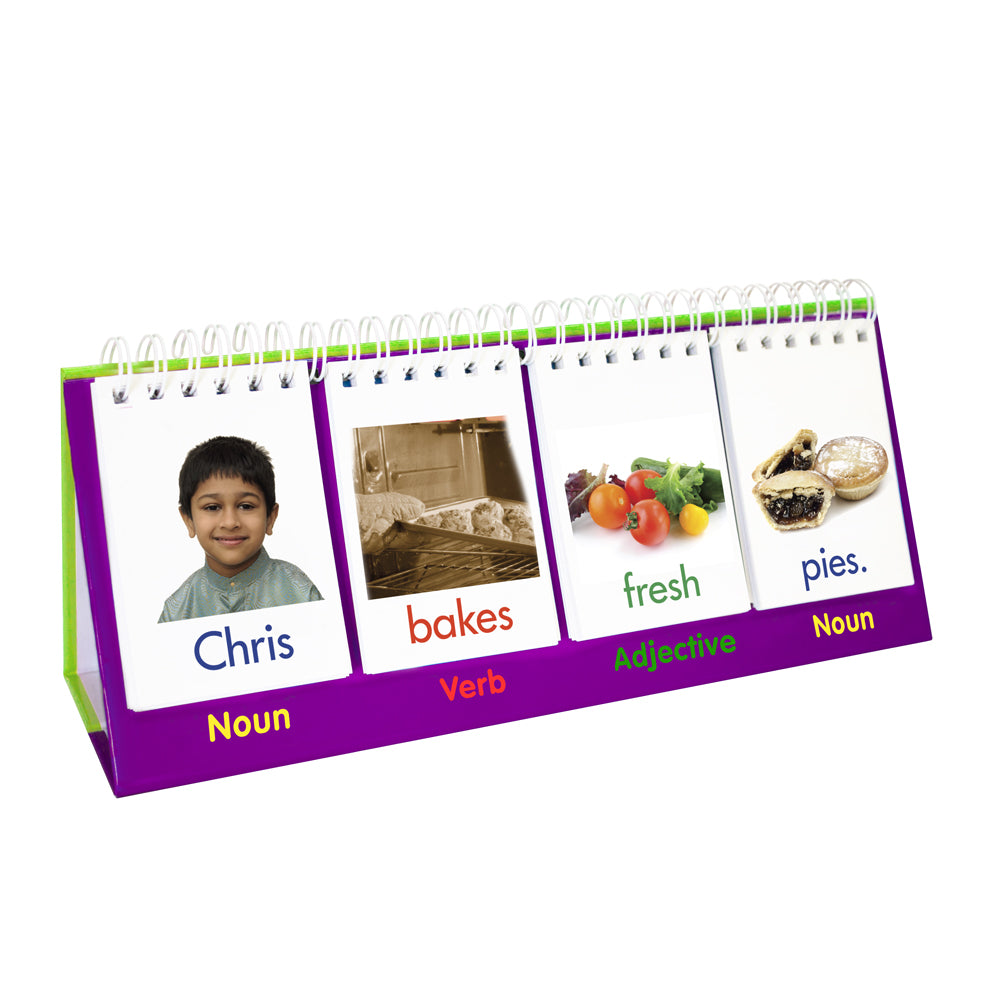 Junior Learning Sentence Builder Flip Cards - Language Skills - Ages 4-6