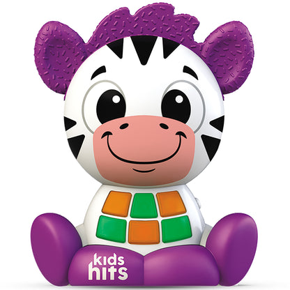 Kids Hits Babykins Zebra purple and white interactive toy with colorful buttons