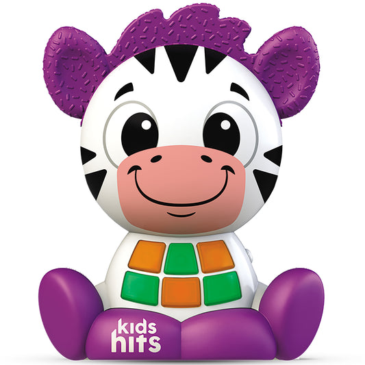 Kids Hits Babykins Zebra purple and white interactive toy with colorful buttons