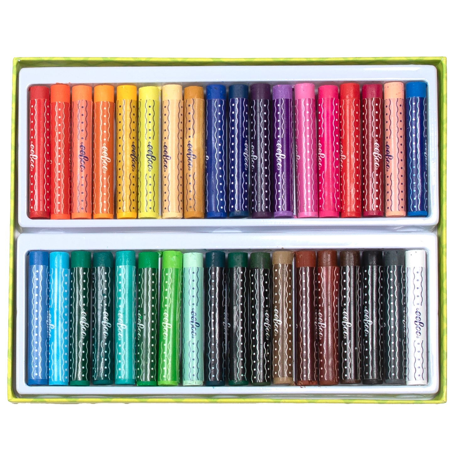 eeBoo Artist Collection Vibrant Oil Pastels Set - Rainbow 36 Colors