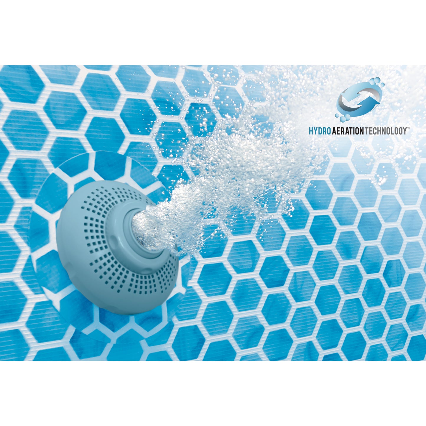 Intex 15' x 48" Metal Frame Pool Set with blue hexagonal pattern, filter pump, and accessories