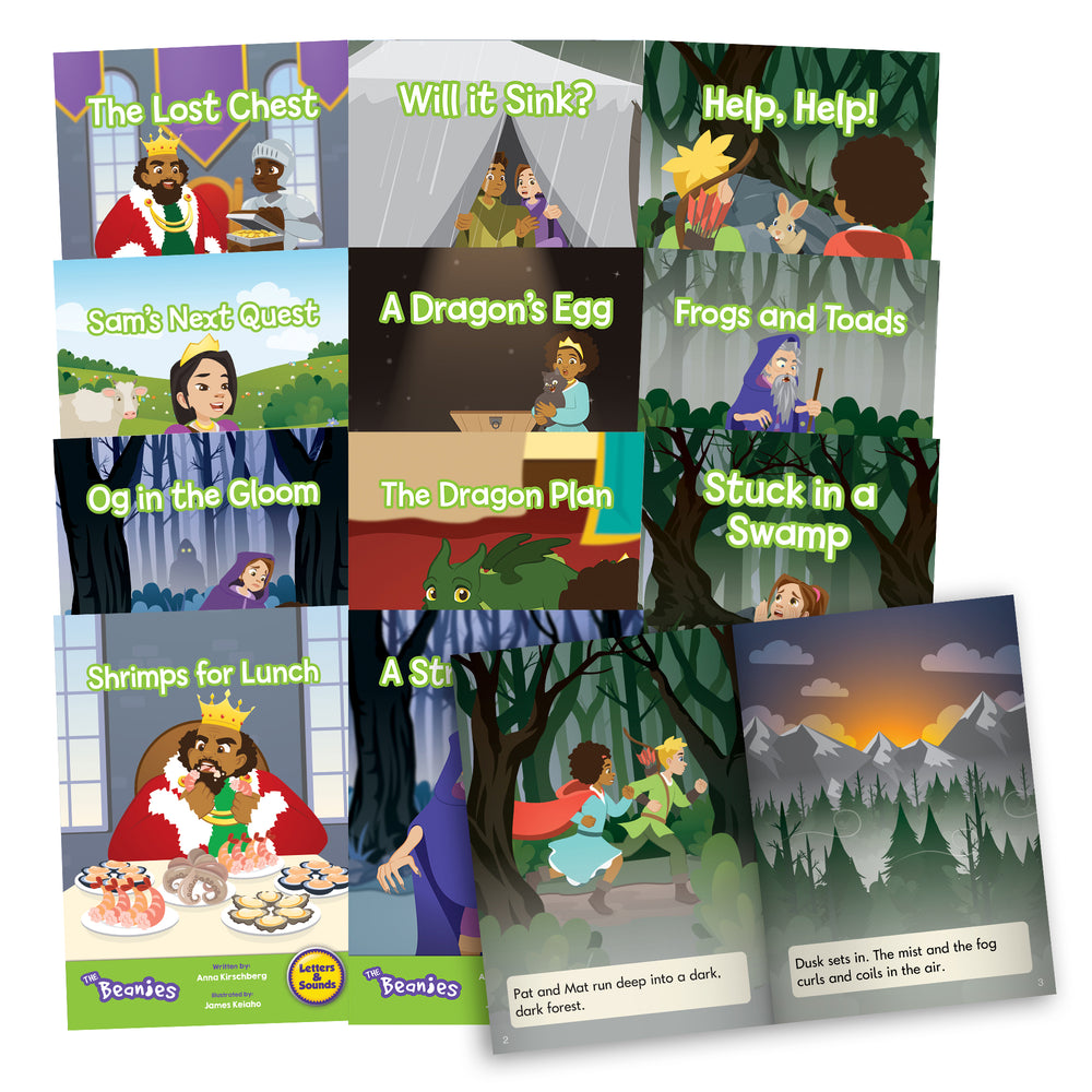 Junior Learning Beanies Diversity Phase 4 - 12 Book Hi-Lo Decodable Set