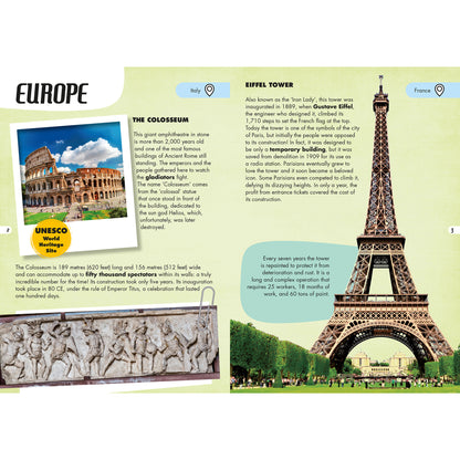 TLE: Monuments Of The World - 200-Piece Puzzle & Educational Book Set