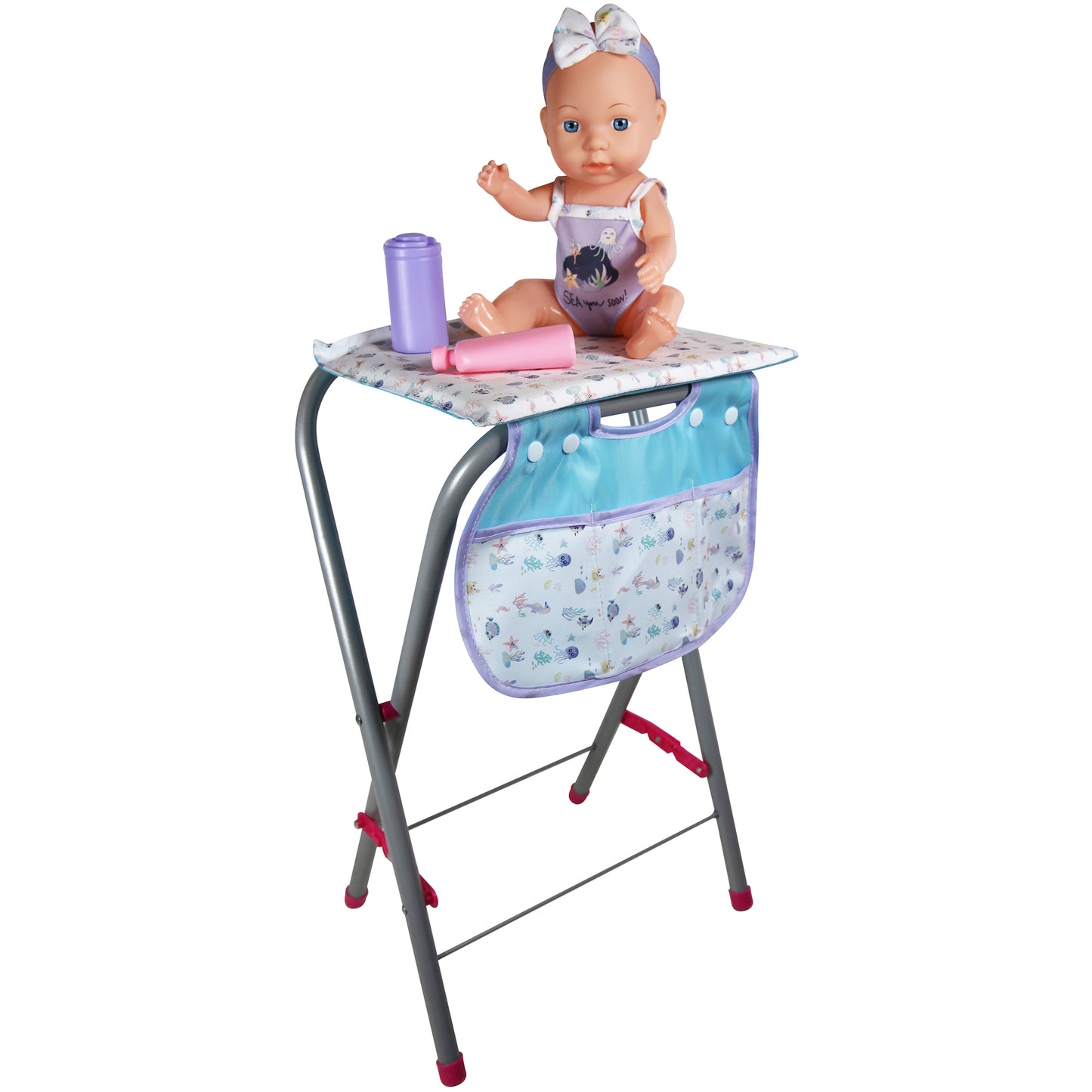 Lissi Sea Adventure 12" Baby Doll Bath Tub Playset with Care Accessories