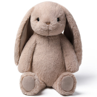 Forest Series Silverleaf Grey Smiling Rabbit 9.8" plush toy with long ears and friendly expression