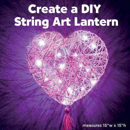 Creativity for Kids Heart Light String Art Lantern Kit