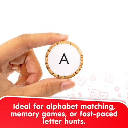 Snacks Alphabet toy cookie with letter A, ideal for alphabet matching and memory games