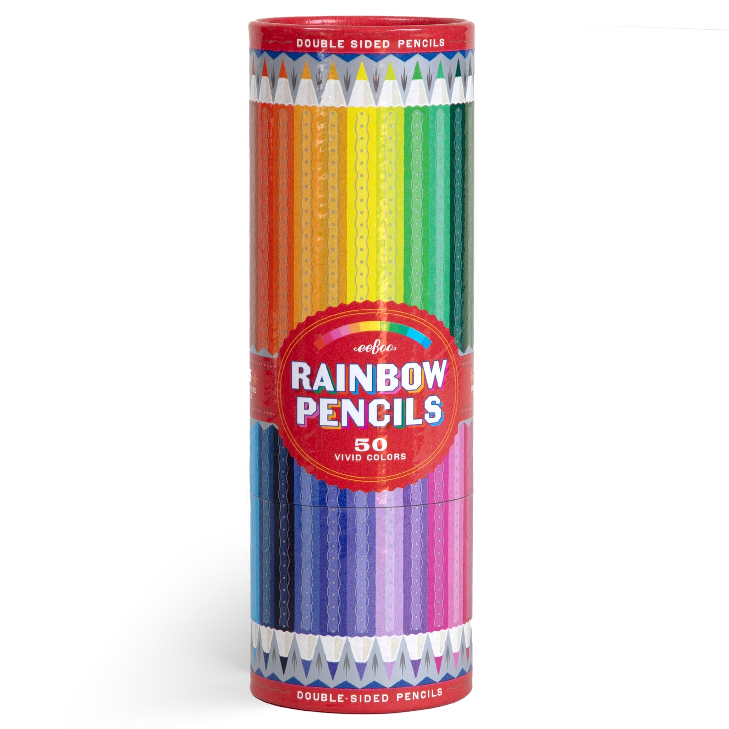 eeBoo Rainbow Collection Double-Sided 25pc Colored Pencils Set