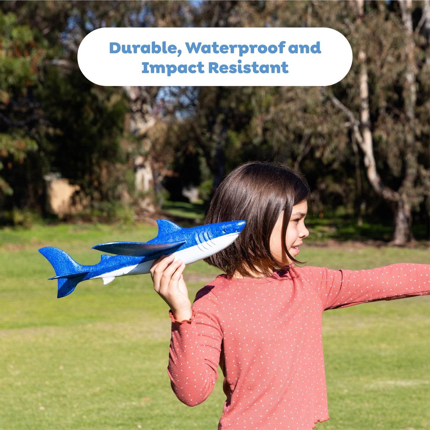 Tiger: 18" Shark Glider Foam Flying Toy – Soar the Skies!