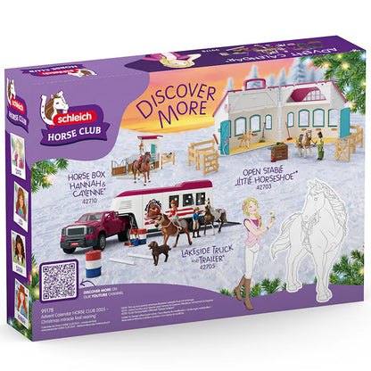 Schleich Horse Club 2025 Advent Calendar with stable playset, figures, and horses