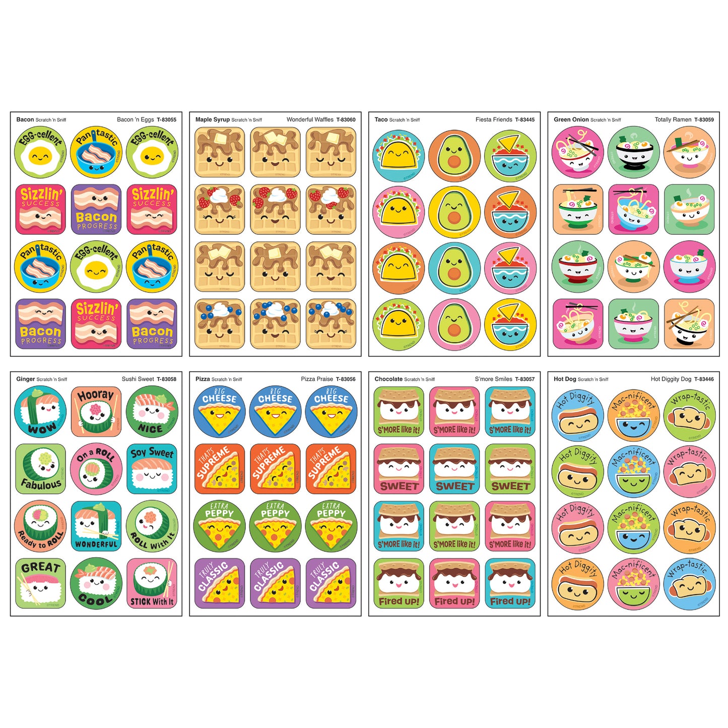 TREND Retro Food Favorites Scratch 'N Sniff Stickers - 288ct with 8 Scents