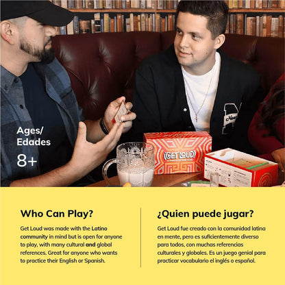 Tragos Get Loud Bilingual Word Guessing Party Game, Age 8+