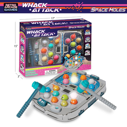 Thin Air Games Whack Attack Space Mole Tabletop Game with Lights and Sounds